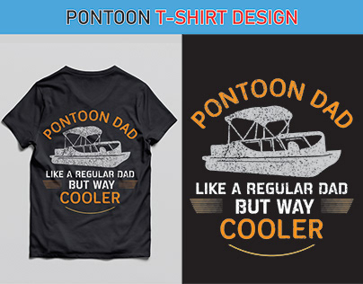 Pontoon t-shirt design