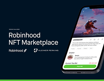 Robinhood NFT Marketplace - UX Design - Kleiner Perkins
