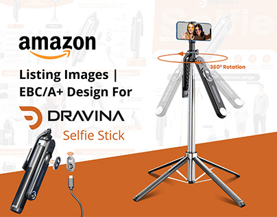 Listing Images & EBC/A+ For Selfie Stick