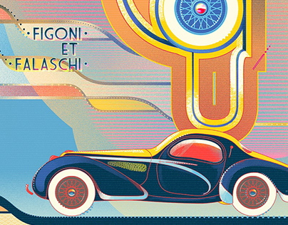 Talbot-Lago Speciale retro automotive posters