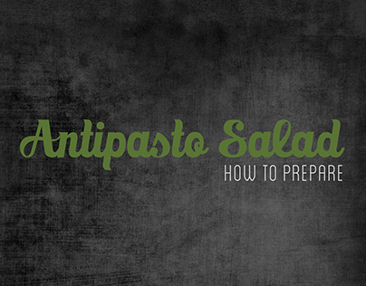 Antipasto Salad Recipe Infographic