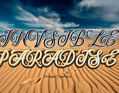 Invisible Paradise Vintage typeface