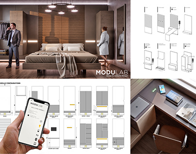 Project thumbnail - ModuLAB: A Smart and Adaptable Hotel Room Concept. 2016