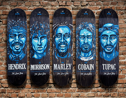 The Dead Series Skateboards & Posters - Musical Legends