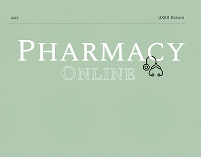 Pharmacy | E-commerce | UX\UI