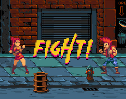 Fight! Free Pixel Font