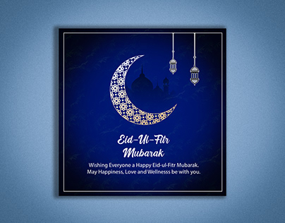 2nd Day Eid Mubarak Post Designing