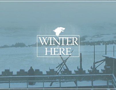 Game of Thrones Poster-Winter is Here