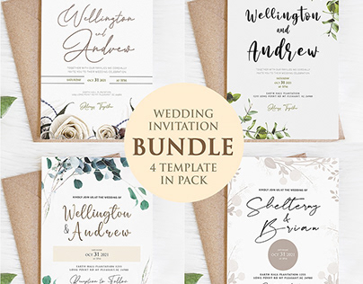 Bundle Templates - Professional Wedding Invitation