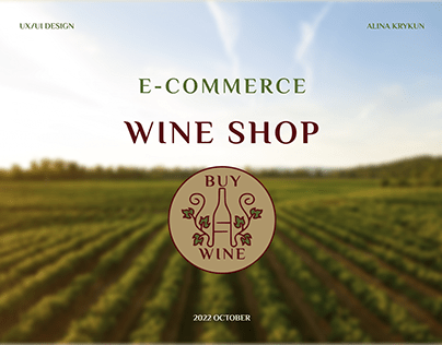 E-commerce Buy Wine Shop | UI/UX Design
