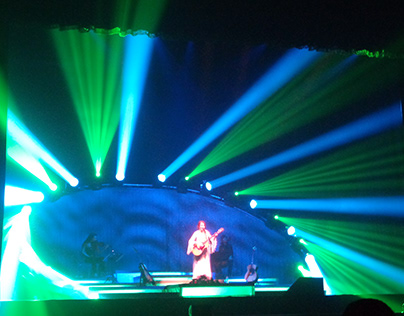 Lights effects in a Carmen Consoli show
