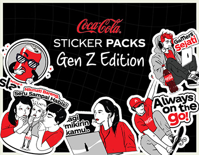 Coca-Cola Indonesia Sticker Packs (Gen Z edition)