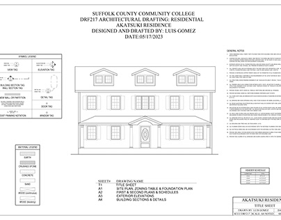 ARCHITECTURAL DRAFTING: RESIDENTIAL PROJECT