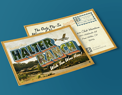 Halter Ranch Airport Postcard