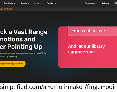 Project thumbnail - Express Yourself Finger Pointing Up Emoji