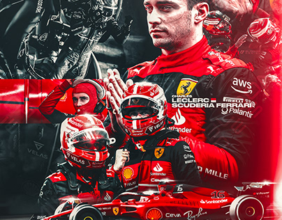 Charles Leclerc 2022 F1 Poster
