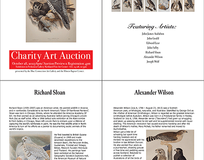 Raptor Art Auction Booklet