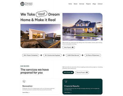 Home Construction Website Design