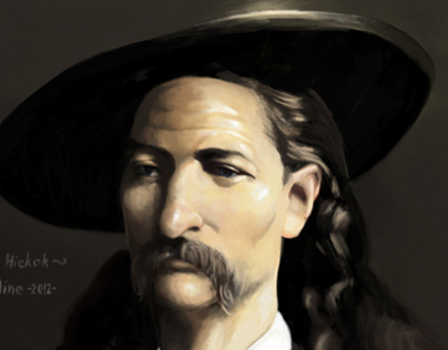 Digital Painting of "Wild" Bill Hickok