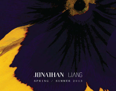 graphic design l Jonathan Liang (paris) SS13 e-lookbook