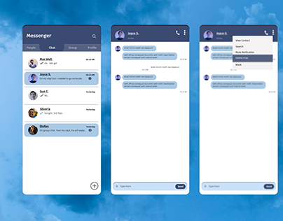 Messenger Apps UI/UX Design