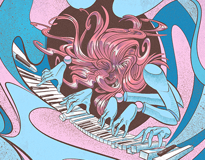 Piano Girl / Live Painting