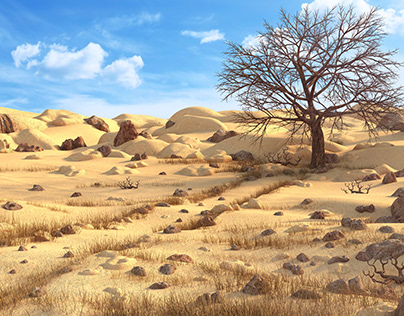 Desert 3d environment