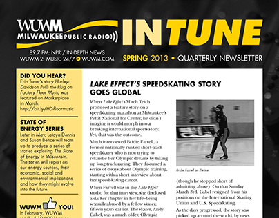 Newsletter - WUWM 2013 Spring