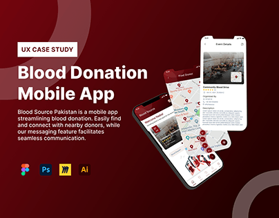Blood Donation Mobile App | UX & UI Case Study