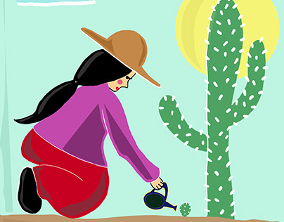 Mexican Girl illustration