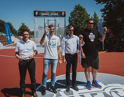 Basketball court opening - Goran Dragič&Matjaž Smodiš