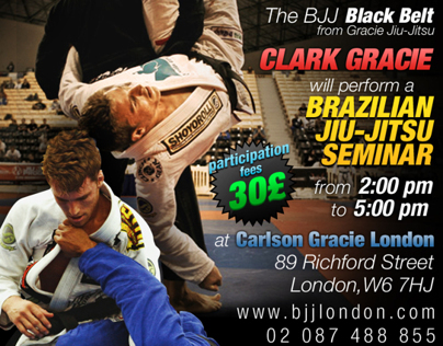 Flyer for Brazilian JiuJitsu / Luta Livre / MMA Seminar
