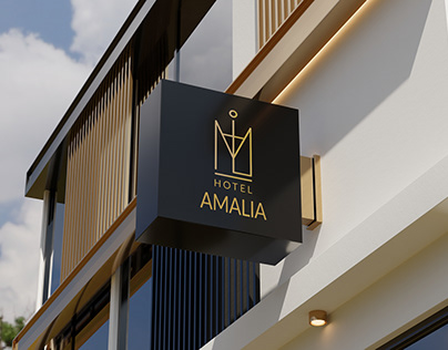 Hotel Amalia logo design