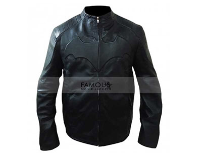 Batman Begin Black Motorcycle Leather Jacket