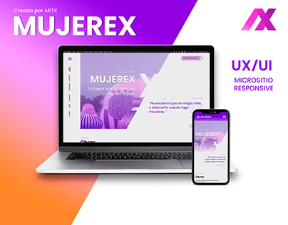 Project thumbnail - MUJEREX - Diseño web UX/UI