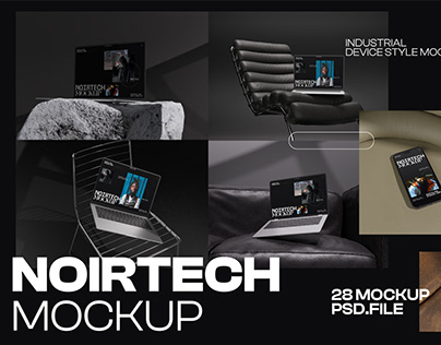 Project thumbnail - Device Branding Mockup - Noirtech Dark Mockup
