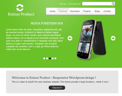 Kolour Product - Colorful Wordpress Theme