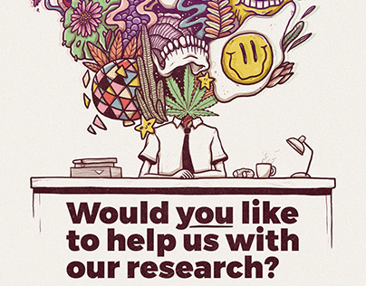 Psychedelics research flyer design