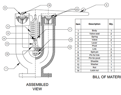 AutoCAD Mechanical (RAMS SAFETY VALVE, CRANK SHAFT)