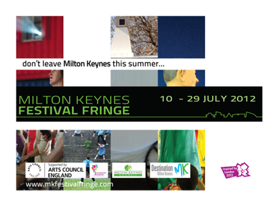 'MK Festival Fringe' - Brochure, leaflets, website