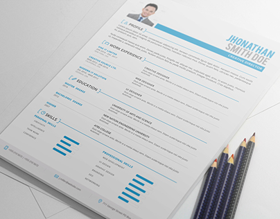 MS Word Clean Resume CV with Cover Letter