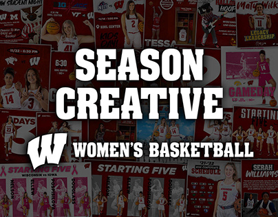 ‘21-‘22 Wisconsin Women’s Basketball Season Creative