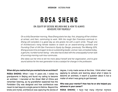 Graphics, Writing | AIAS Rosa Sheng Interview 2016
