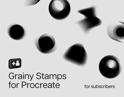 Grainy Stamps For Procreate