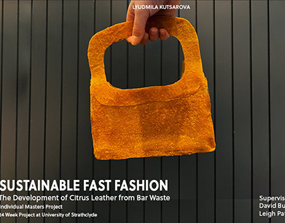 Sustainable Fast Fashion: leather from bar waste