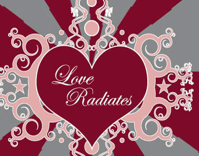 T-Shirt Design for "Love Radiates"