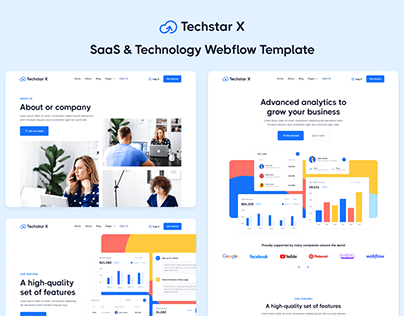 Techstar X - SaaS Webflow Template