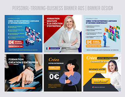 Personal Training Business Banner Ads | Banner Design
