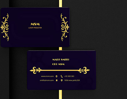 Luxury business card