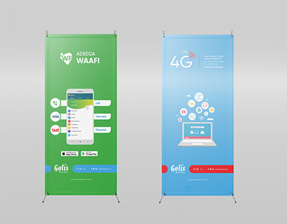 Golis Telecom | Stand banner | Waafi App & 4G LTE